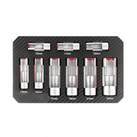 9 Pieces Slotted Fuel Line Socket Wrench Set Square Drive Fuel Line Socket Wrench Set Automotive Tool Clearly Marked Sizes