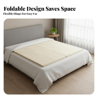Foldable Slatted Bed Board sturdyDuty Bunkie Board Prevents Sagging Mattress Foundation for Homeowners, Children, on Base Beds, Guest Room, Dormitory