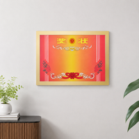 Self-adhesive magnetic frame, modern information frame for shop, office & door, double-sided, portrait or landscape format, certificate frame