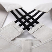 Unisex Back Support Belt Excellent Breathability Adjustable Gray