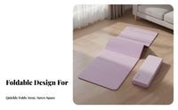 Non-Slip Foldable Exercise Mat Shock Absorption Folding Exercise Mat Thickened Quiet for Home Use, Gym
