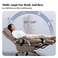 Ergonomic Design Reclining Highspine Chair with Footrest Height Adjustable Highspine Recliner with Footrest Electric Controls managerial Seat 360° rotate for managerials, Big and Tall People, video game enthusiasts, Study, Conference Room