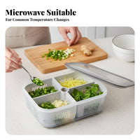 4 Pieces Soft-Bottom Freezer container Airtight closure Food meal freezer trayp Box adaptable
