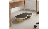 Ergonomic Under-Desk Footrest Raised Wooden Footrest Compact Foot Rest with Non-Slip Surface Portable for Students