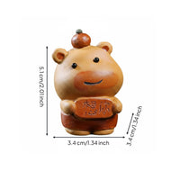 Capybara Tea Pet Adorable Brew Pet Figurine Ceramic Ornament for Gift Shop