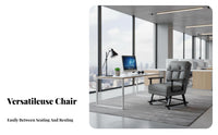 Double-FunctionPurpose Design Under-Desk Lounger Space-Saving Convertible Furniture Easy Conversion Sleeper Chair Adjustable Backrest for Office Workers, Apartment Dwellers, Students, Rest Time, Small Areas, Dorm Room, Bedroom