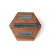 Jewelry Display Stand with Wood Base Velvet Jewelry Display Stand Countertop Multi-Functional for Boutiques, Dressing Tables