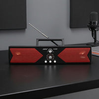 MP3 MP4 Playback Portable Radio Speaker Audio Input Bluetooth Radio Speaker Perforated Grilles Audio Device Headphone Port