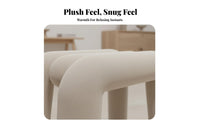 Luxury Design Upholstered Square Stool Soft Padded Seat Upholstered Cube Stool Multi-Purpose Household Furniture Comfortable for Home Decor lovers, Office Workers, Living Room, Entryway, Cloakroom, Bedroom