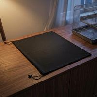 Black Bird Enclosure Cover Flat Rectangular Drawstring Bird Enclosure Cover