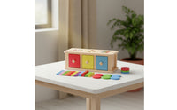 Educational Shape Sorter with Drawers Easy to Grasp Drawer Box with Shape Blocks Safe Child-Led Learning Drawer Toy Sensory for Preschoolers, Toddlers, Kids, Classroom, Playroom