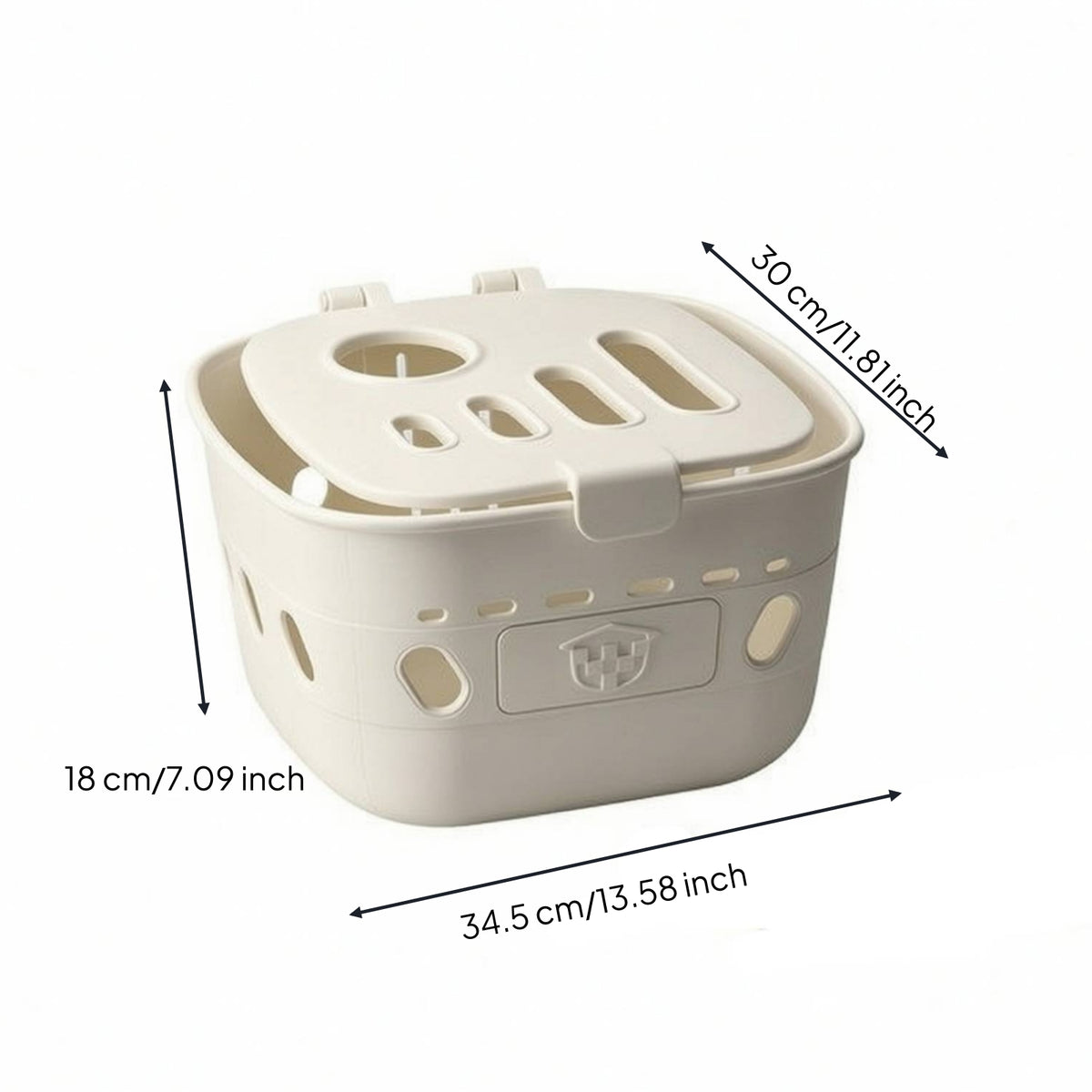 Electric Bike Basket Long-Lasting Bike Basket with Lid Wear-Resistant Universal for Commuters, Grocery Runs, Daily Errands