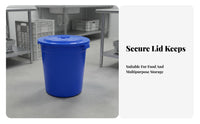 Large Capacity Plastic Pail Long-Lasting Professional Fermentation Barrel Sturdy Duty Storage Container Reinforced Handles
