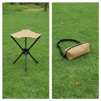 Portable Camp Stool with Storage Bag Lightweight Camp Stool with Carry Bag Compact Triangle Chair Collapsible for Campers, Anglers, Hikers, Camping, Fishing, Hiking, Outdoor Travel