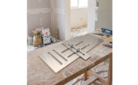 Leveling Board with Adjustable Crossbar Precision Plaster Line Alignment Tool Heavy Duty for Contractors, Home Renovators, Renovation
