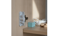 Cabinet Door Latch Slimline Cabinet Door Catch Latch with Mounting Holes Long-Lasting Hardware Sturdy for DIYers, Cabinets