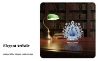 Peacock Figurine Table Ornament Sturdy Material for Bedroom