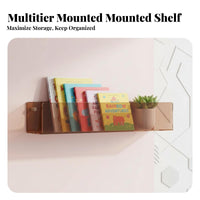 Clear levitating shelf toolNo-Drill installation Clear levitating shelf for Students