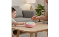 Embossed Toy Drum with Handle Handheld Baby Drum Toy Interactive Educational for Nursery