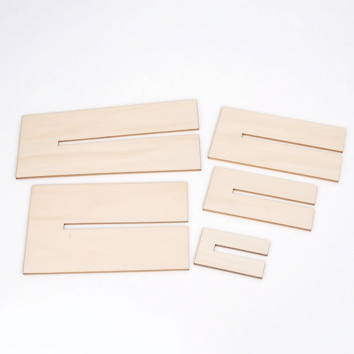 5 Pieces Unfinished Bow Maker Template with Slot Accurate Bow Maker Template Reusable Wood Smooth for Hobbyists
