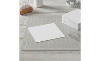 100 Pieces Precut White Squares Uniform Size 5-Inch Textile Squares Soft 5 Inch Textile Square for Sewing, Crafting