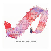 Colorful Dragon Dance Set Vibrant Dragon Dance Prop Traditional Cultural Performance Gear Lightweight for Performers
