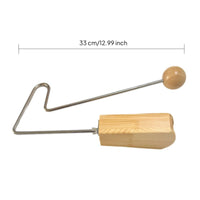 Natural Wood Rhythm Percussion Instrument Polished Music Toy Compact and Lightweight Audio Tool Clear Resonant Sound for Accompaniment