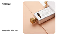 Leather Belt Cutting Tool Mini DIY Leather Belt Cutter Leatherworking Equipment Blade Draw Gauge Easy to Use for Hobbyists