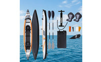 Streamlined Inflatable Kayak Lightweight Portable Kayak Heavy-Duty Paddling Craft Compact for Kayakers, Paddlers, Calm Rivers, Lakes, Recreation, Touring