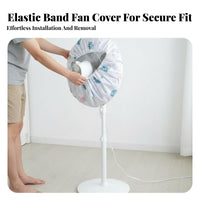 Electric Fan Dust Cover Dustproof All-Purpose Fan Storage Cover Elastic Opening Appliance Accessory for Families, Homeowners, Home, Bedroom