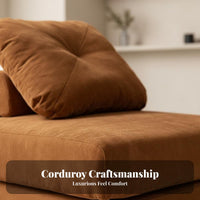 Lazy Aesthetic Tofu Block Sofa Multi-Functional Tofu Block Sectional Lounger Easy Assembly Modular Couch Deep Seat for Apartment Dwellers, Young Adults, Bedroom, Small Areas, Dormitory, Lounge Area