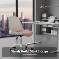 Space Saving Foldable Computer Chair Height Adjustable Office Furniture Breathable Mesh rear Ergonomic Design for Students, Home Workers, Small Apartments, Study Room, Bedroom