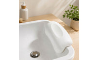 Padded Baby Sink Cushion Seat Non-Slip Sink Bath Insert with Suction Cups Portable Contoured Bather for Infant, Newborn, Wash Basin, Bathroom