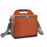 Zippered Insulated Lunch Bag Adjustable Strap Soft-Sided Lunch Bag Top Handle Thermal Meal Tote Easy to Clean for Picnic