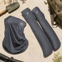 Summer Ice Silk Sun Protection Arm Sleeves & UV Visor Hat Set for Driving & Outdoor Activities