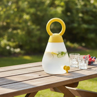Clear Water Dispenser with Tap Countertop Water Jug with Tap Large-Capacity Beverage Dispenser Sturdy for Camping