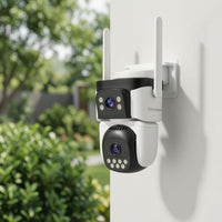 Cellular Triple-Lens Security Camera Motorized Three-Lens Security Camera for Homeowners, Builders, Farmers, Yards, Driveways, Construction Sites, Farms
