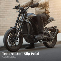 2 Pieces Folding Motorcycle Foot Peg No Tools Required Installation Foldable Footrest Clamp-on Passenger Footrest Wide