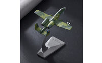 A 10A Model with Display Stand Decorative A ircraft Decor Cast Metal A viation Model for Office