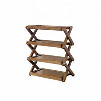 Dollhouse Shoe Rack Compact Miniature Rack Solid Color Furniture for Diorama Builders