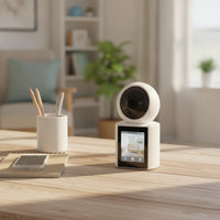 Desktop Visual Communication Device with Monitor Single-Key Visual Communication Device Camera Distant Door Phone for Families