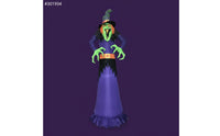 Giant Halloween Inflatable Witch Outdoor Halloween Inflatable Decoration with LED Lights Lighted Spooky for Homeowners