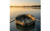 Triangular Boat Seat with Backrest Space-Saving for Anglers, Boaters, Skiffs