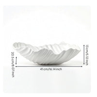 Wavy Fruit Bowl Irregular Carved Decorative Bowl Contemporary Tray for Dining Table