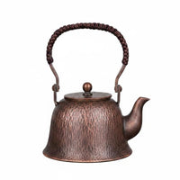 Chinese Style Kettle Large Capacity Non Coating Copper Tea Pot Heat Retention Kitchenware