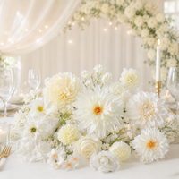 Flower Artificial Flowers for Wedding, Synthetic Material Embossed Flower Heads, Artificial Flowers for Home Decoration, Outdoor Festival Decor