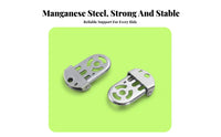 2 Pieces Foldable Bike Foot Pegs High Strength Foldable Cycle Footrest Folding Rear Bike Pedals Sturdy Duty Passenger Foot Pegs