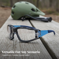 Wind Resistant Cycling Glasses Particles Resistant Anti-Fog Protect Ing Vision Wear Water-Resistant Goggles Curved Design