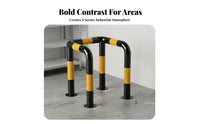 Collision-Resistant Resistant Fire Hydrant Guard Heavy Duty Steel Pipe Safety Barrier Sturdy Construction Anti-Collision Bollard High Visibility for Factory Operators, Warehouse Managers, Municipal Workers, Gas Stations, Factories, Warehouses