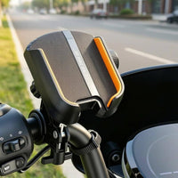 Cycle Phone Holder Coil-Loaded Bike Phone Mount Mobile Accessory Ribbed Grip Touch Reach for Cyclists